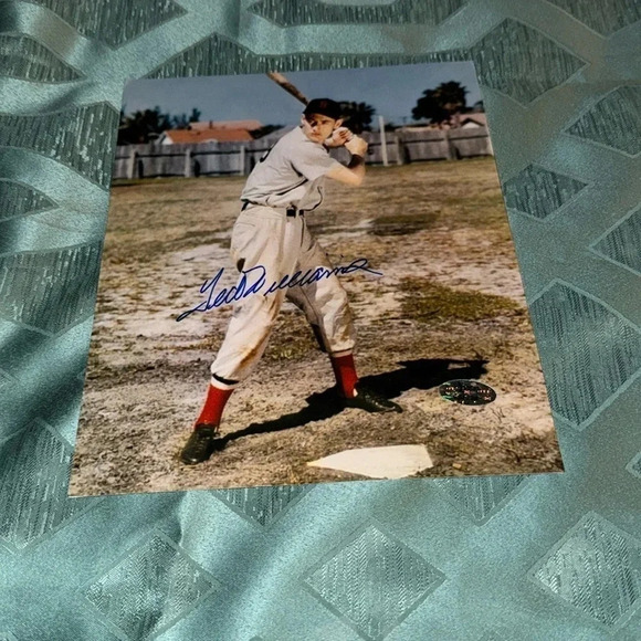 Ted Williams Boston Red Sox autograph photo